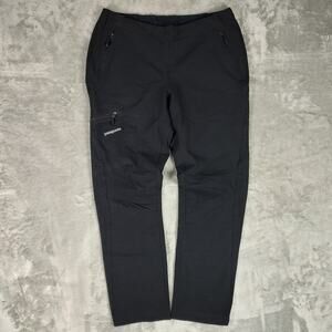 VTG Y2K Patagonia black athletic outdoors hiking zip pockets stretch pants wms L